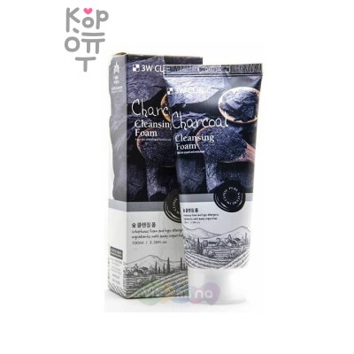 3W Clinic 3W Clinic Charcoal Foam Cleansing - Пенка для умывания с бамбуковым углем 100мл