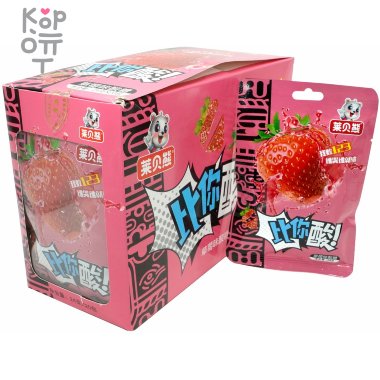 Кислый мармелад Dushike Sour Liebe Bear - досчитай до 3-х со вкусом Клубники &mdash; Корейские товары для всей семьи(КорОпт)