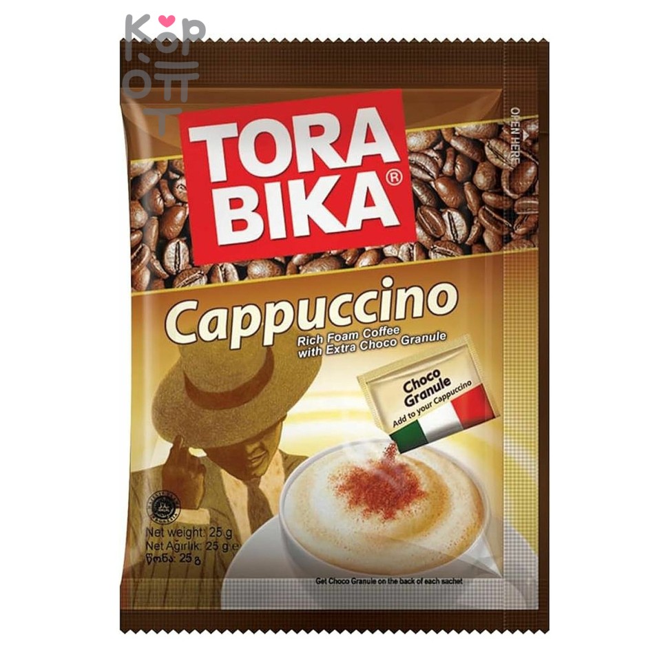 Tora Bika Капучино пакет (Индонезия) 25,5гр. 1*60*6, упак
