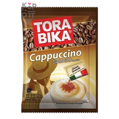 Tora — Bika Капучино пакет (Индонезия) *6, упак, 25,5 г