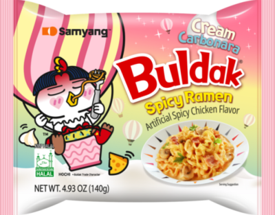 Лапша Buldak со вкусом острой курицы «Сливочная», 140гр. 1*40, шт