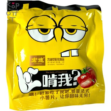 Чипсы Hongtu Hi Tomato - Хрустящие чипсы со вкусом Томата &mdash; Корейские товары для всей семьи(КорОпт)