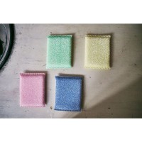 SB CLEAN&CLEAR - Губка для мытья посуды №044 Clear - 13см*9см*1,5см., мягкая