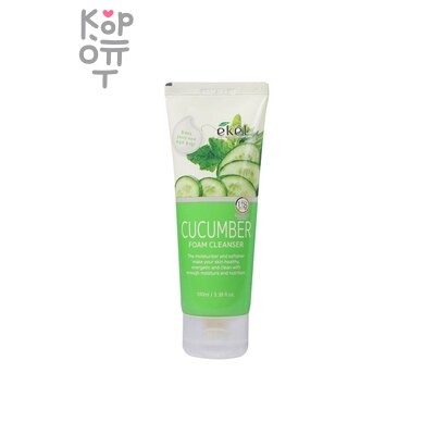 Ekel Foam Cleanser Cucumber — Пенка, для умывания с экстрактом Огурца, 100 г