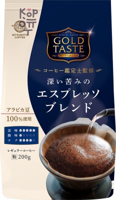 Кофе молотый MitsuMotoCoffee "Gold Taste" Эспрессо (Синяя), 200г