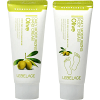 Lebelage Daily Moisturizing Olive Hand & Foot Cream - Набор увлажняющих кремов для рук и ног с экстрактом Оливы 100мл., Коробка 2шт.