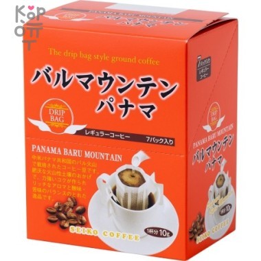 Seiko Coffee Panama Baru Mountain - Кофе молотый Панама Гора Бару дрип-бэг 7шт.*10гр. в упаковке.  — Корейские товары для всей семьи(КорОпт)