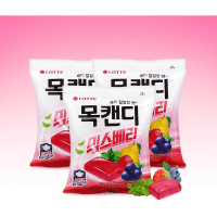 Lotte Throat Candy Throat Candy Power Mix Berry - Освежающая Леденцовая карамель со вкусом травы и ягод 38гр.