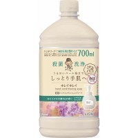 LION Kirei Kirei Liquid Hand Soap - Мыло-пенка для рук увлажняющий барьер + антибактериальное действие, аромат Цитруса и Лаванды 400мл.