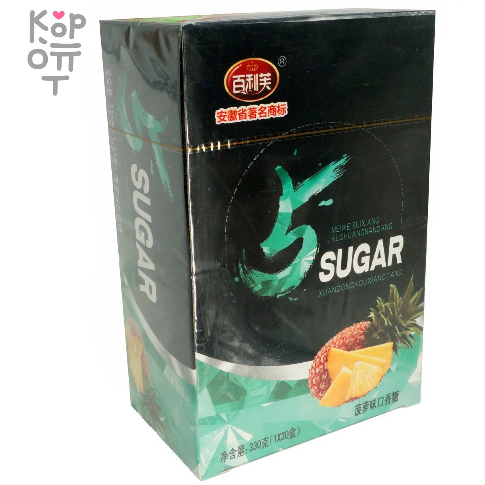 Жевательная резинка мечты 5Sugar со вкусом Ананаса 11гр. по цене 450 руб. в  интернет магазине Корейские товары для всей семьи(КорОпт)