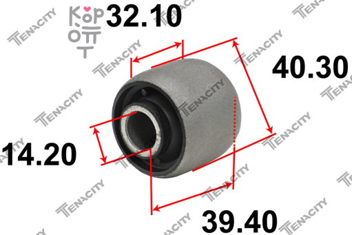 Сайлентблок амортизатора 90389-14048 T26ZJ950, AAMTO1196 SURF KDN185 переднего RBI