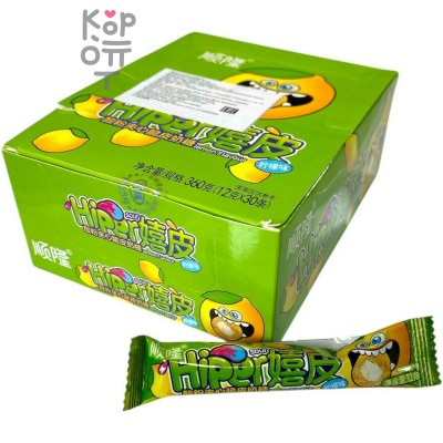 Кислая леденцовая карамель Hiper Sour Candy - Жутко кислые конфеты со вкусом Лимона