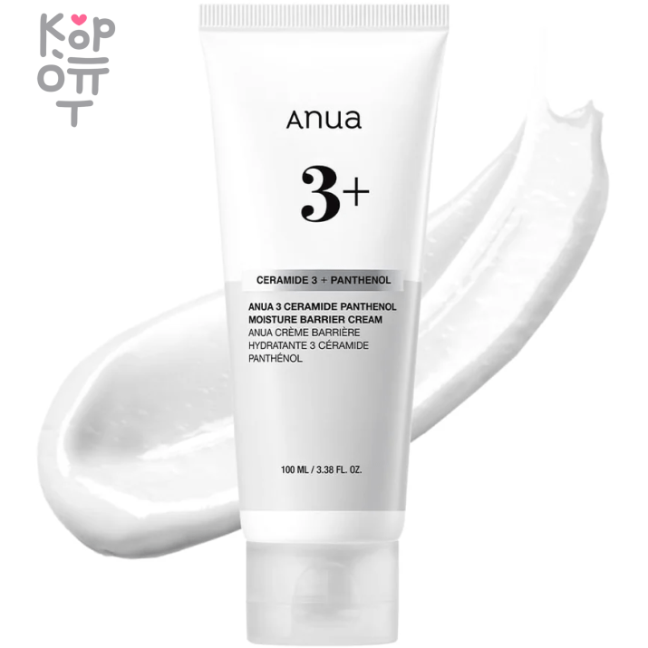 Anua 3 Ceramide Panthenol Moisture Barrier Cream - Восстанавливающий крем с Церамидами и Пантенолом 100мл., купить с доставкой на дом Крем глубоко увлажняет и питает, смягчает огрубевшие участки кожи, устраняет сухость и признаки обезвоженности. Содержит ламеллярные капсулы с 3 видами церамидов, которые проникают в глубокие слои эпидермиса и способствуют эффективному усвоению актива. Обеспечивают пролонгированное увлажняющее действие.
