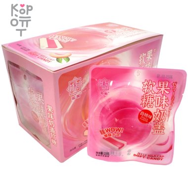 Жевательная йогуртовая WoW Soft Candy in Jelly - Бомбическая Сэндвич-конфета со вкусом Персика — Корейские товары для всей семьи(КорОпт)