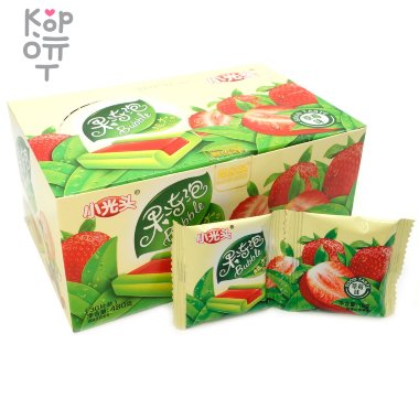 Жевательная резинка маленький лысый желейный пузырь большого размера со вкусом Клубники — Корейские товары для всей семьи(КорОпт)