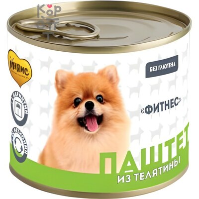 Мнямс Паштет из телятины для собак всех пород «ФИТНЕС»