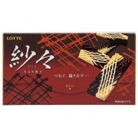 LOTTE SASHA White & Black Chocolate - Шоколад комбинированный молочный, белый 15шт., 69гр.