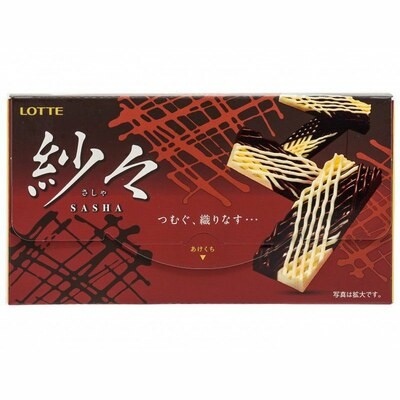 LOTTE SASHA White & Black Chocolate - Шоколад комбинированный молочный, белый 15шт., 69гр.