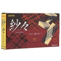LOTTE SASHA White & Black Chocolate - Шоколад комбинированный молочный, белый 15шт., 69гр.
