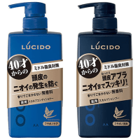 Mandom Lucido Deodorant Shampoo - Мужской шампунь для глубокой очистки кожи головы и удаления неприятного запаха с антибактериальным эффектом и флавоноидами (для мужчин после 40 лет)