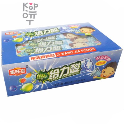 Жевательные конфеты JiWangJia Candy Сэндвич со вкусом Черники