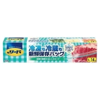 Lion Reed - Пакет с двойной молнией для длительного хранения и замораживания продуктов и готовых блюд в холодильнике/морозильнике, размер L 28,4см.*26,8см.