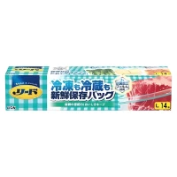 Lion Reed - Пакет с двойной молнией для длительного хранения и замораживания продуктов и готовых блюд в холодильнике/морозильнике, размер L 28,4см.*26,8см.