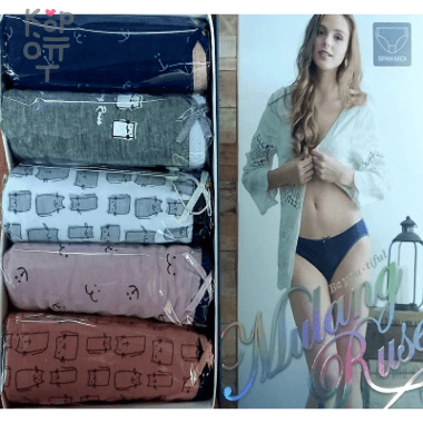 Молодежные женские трусики, упаковка 5 штук. Ю.Корея    — Корейские товары для всей семьи(КорОпт)