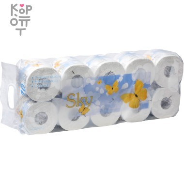 SKY Трехслойная туалетная бумага с ароматом ментола, в индивидуальной упаковке, 10шт./упаковка — Корейские товары для всей семьи(КорОпт)