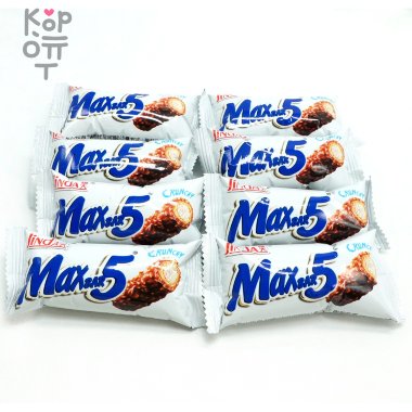 Jinda MaxBar5 Crunchy - Хрустящая конфета с молочной нугой — Корейские товары для всей семьи(КорОпт)