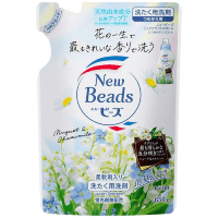 KAO New Beads Luxe Craft - Жидкое средство для стирки белья с кондиционером и ароматом Ландыша и Ромашки.