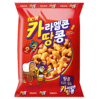 Crown Caramel Corns&Peanuts - Кукурузные палочки в карамельно-арахисовой глазури 72гр., 16шт. в коробке