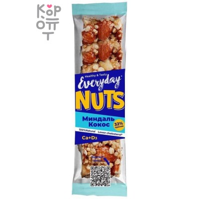 Everyday Батончик ореховый Миндаль-Кокос, 40 г