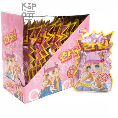 Конфеты Шипучка Popping Fruit Flavor - Леденец в форме пончика + Шипучка - взрывашка, фруктовый вкус