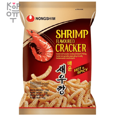 Чипсы NongShim &quot;Нонг Шим&quot; креветка острая и пикантная 75гр. — Корейские товары для всей семьи(КорОпт)