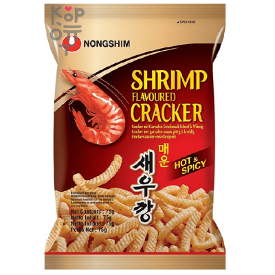 NongShim Чипсы "Нонг Шим" креветка, острая и пикантная, 75 г