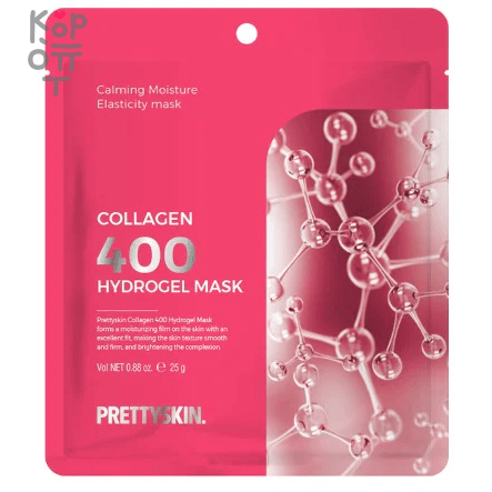 Pretty Skin Collagen 400 Hydrogel Mask - Гидрогелевая маска для лица с Коллагеном 25гр., купить с доставкой на дом фото 1 — Корейские товары для всей семьи(КорОпт)