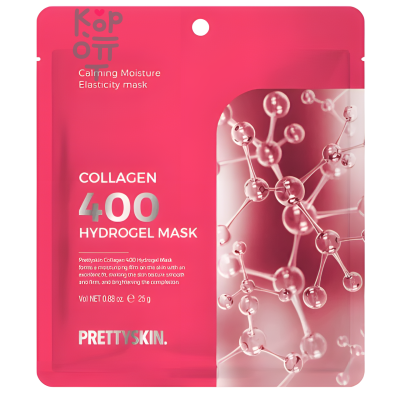 PrettySkin Collagen 400 Hydrogel Mask - Гидрогелевая маска для лица с коллагеном 25 гр