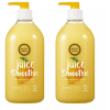 Happy Bath Juice Yellow Body Wash - Гель для душа с ярким Цитрусовым ароматом 820мл., купить с доставкой на дом фото 2 — Корейские товары для всей семьи(КорОпт)