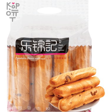 LEJINJI Cranberry Flavored Stick Bread - китайский десерт Хлебцы со вкусом клюквы, 380гр. — Корейские товары для всей семьи(КорОпт)