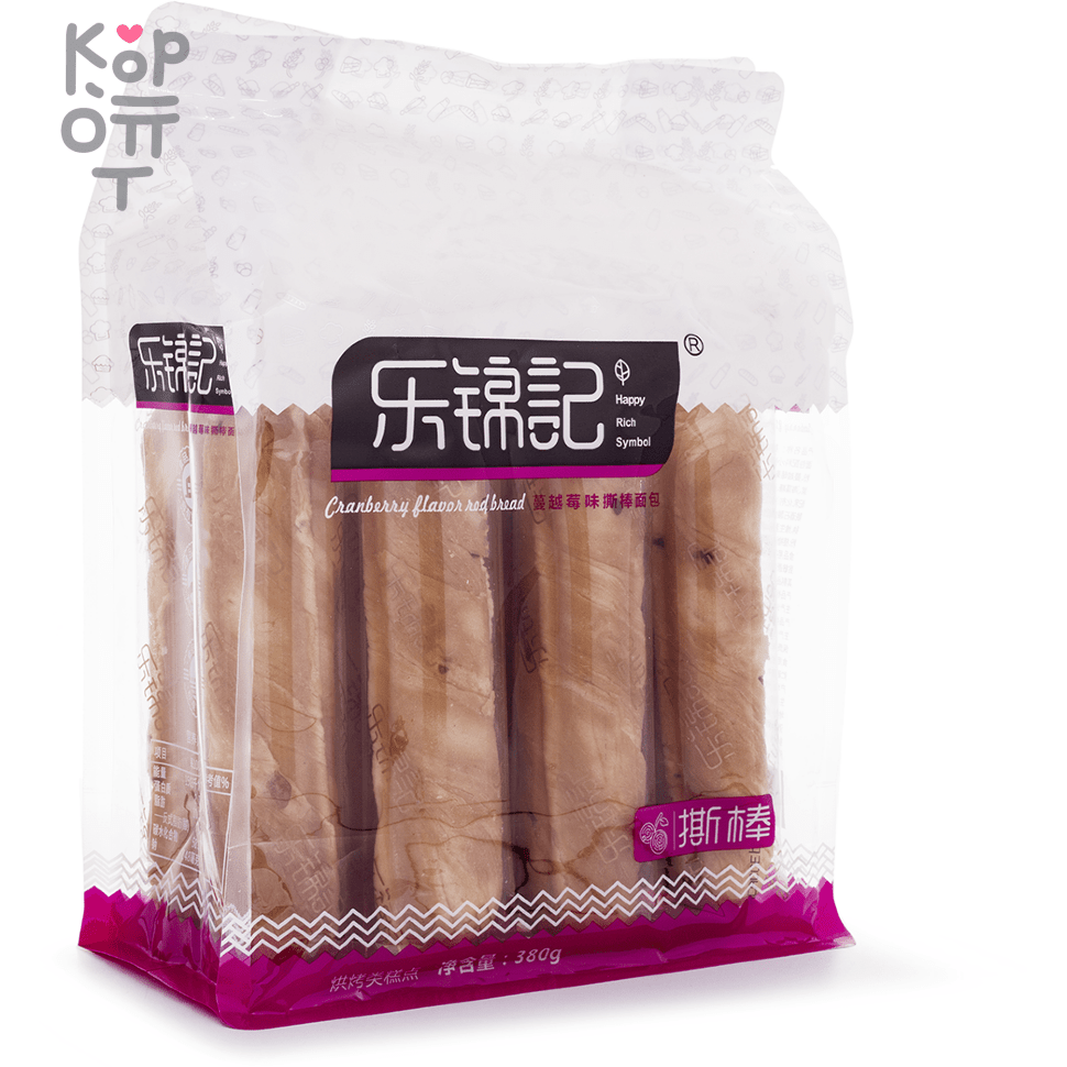 LEJINJI Cranberry Flavored Stick Bread - китайский десерт Хлебцы со вкусом  клюквы, 380гр. по цене 4 690 руб. в интернет магазине Корейские товары для  всей семьи(КорОпт)