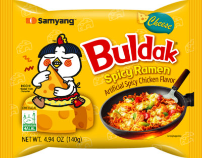 Лапша Buldak со вкусом острой курицы «Сырная», 140гр. 1*40, шт