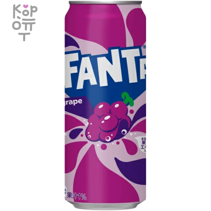Напиток безалкогольный газированный с виноградом Fanta Grape, 500мл., купить с доставкой на дом фото 1 — Корейские товары для всей семьи(КорОпт)