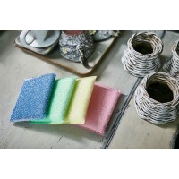 SB CLEAN&CLEAR - Губка для мытья посуды №046 Mate - 13см*9см*1,5см., полиэстер, нержавеющая сталь