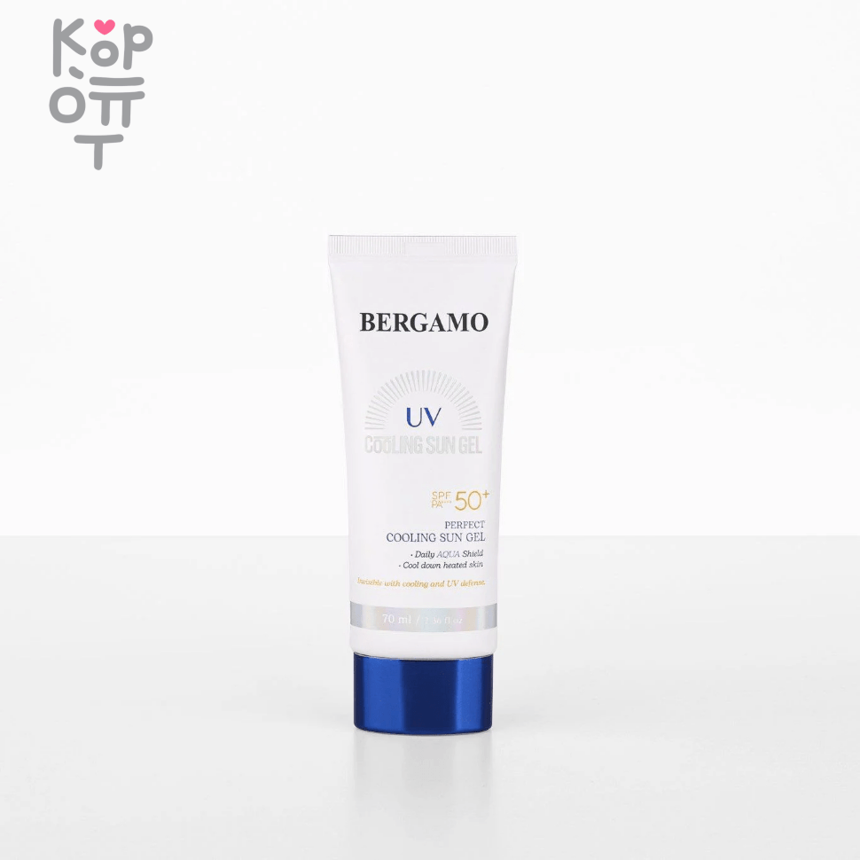 Bergamo Perfect Cooling Sun Gel SPF50+PA++++ - Охлаждающий солнцезащитный гель 70мл., купить с доставкой на дом фото 1 — Корейские товары для всей семьи(КорОпт)