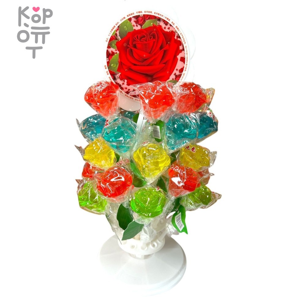 Леденец на палочке Happy Rose - Благородная роза для шикарной леди, купить с доставкой на дом фото 1 — Корейские товары для всей семьи(КорОпт)