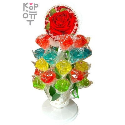 Леденец на палочке Happy Rose - Благородная роза для шикарной леди
