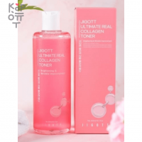 Jigott Ultimate Real Collagen Toner - Антивозрастной тонер с коллагеном 300мл.