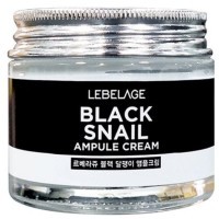 Lebelage Black Snail Ampule Cream - Ампульный крем с экстрактом чёрной улитки, 70мл.