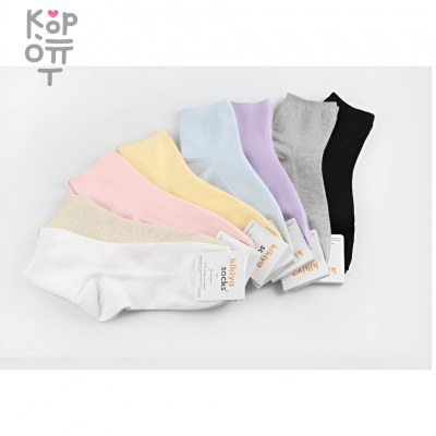 Kikiya Socks - Носки женские средние однотонные, размер 23-25 см, 1 пара.